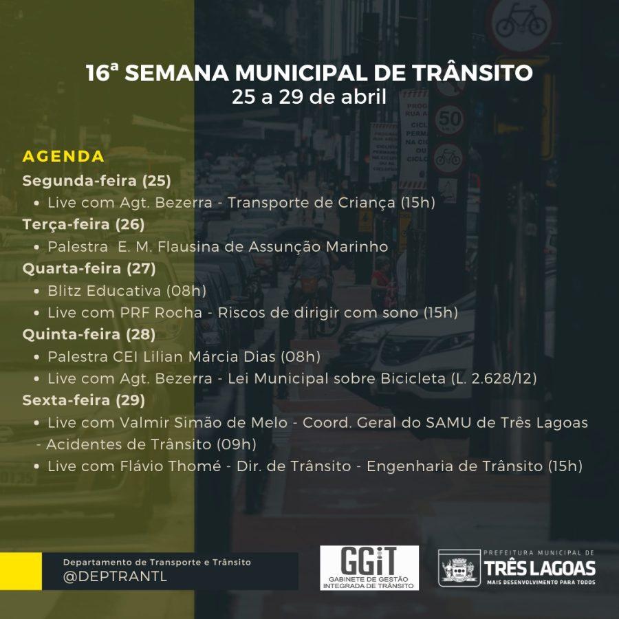 Live com tema “ Transporte de Crianças” abre o cronograma de atividades da 16ª Semana Municipal de Trânsito