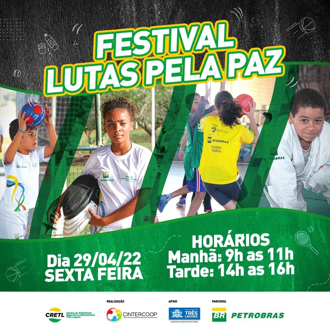 Aberto para crianças e adolescentes, Poliesportivo “Eduardo Milanez” sedia Festival Lutas pela Paz nesta sexta-feira (29)
