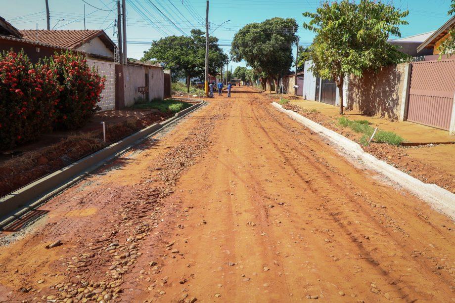 Obras de pavimentação no Jardim Esperança estão avançando