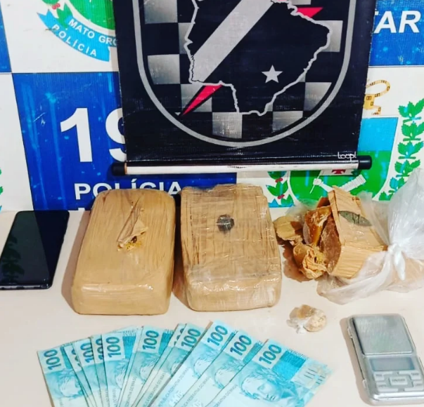 Polícia Militar prende homem por tráfico de drogas em Aquidauana