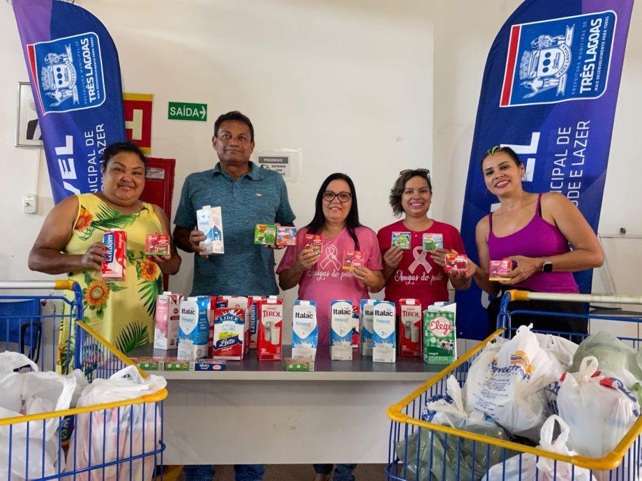Sejuvel doa caixas de leite e gelatinas para Projeto “Amigas do Peito”