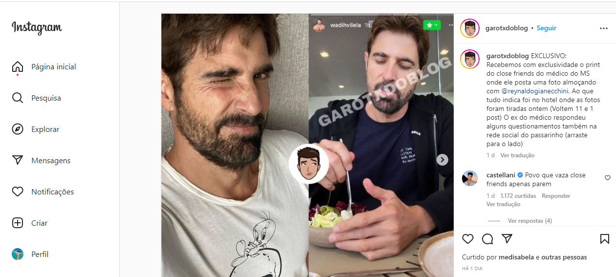 Namoro oficializado? Médico de Três Lagoas posta foto privada de Gianecchini Namoro oficializado? Médico de Três Lagoas posta foto privada de Gianecchini