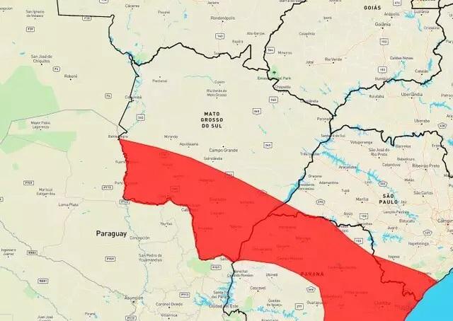 Quarta-feira amanhece com chuva e MS pode ter ventos acima de 100 km por hora 