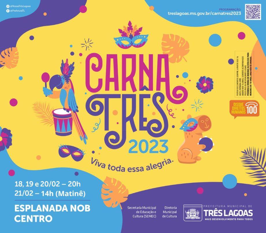 CarnaTrês 2023 acontecerá na Esplanada NOB; veja a programação 