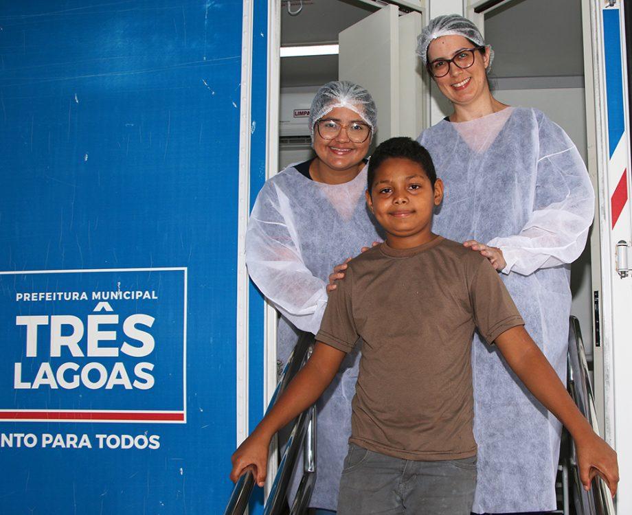 Durante período de férias, Trailer Odontológico estará na USF São Carlos para dar apoio no atendimento às crianças