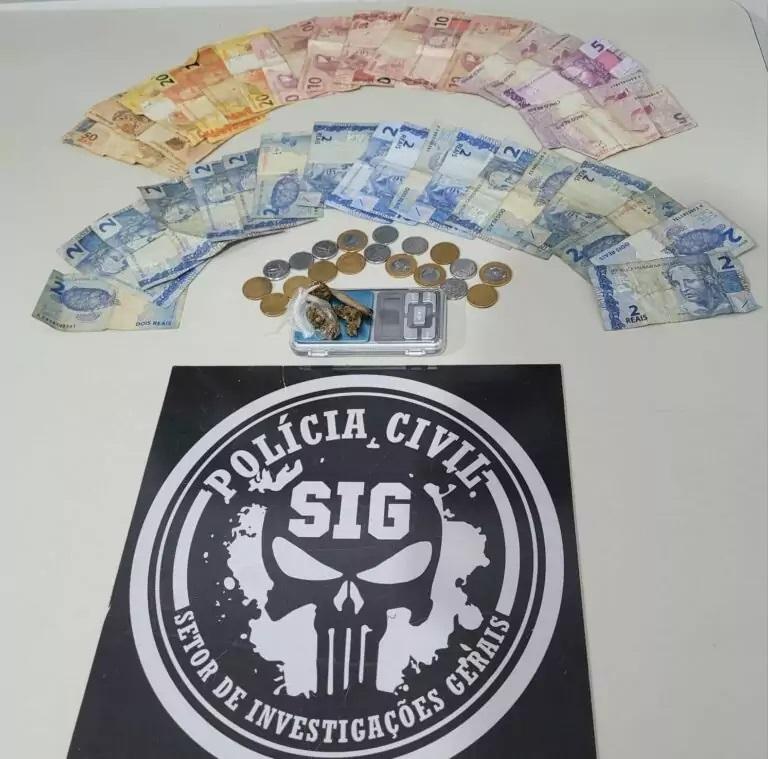 Após monitorar suposta "Boca de Fumo", Polícia Civil prende jovem no bairro Vila Nova Após monitorar suposta