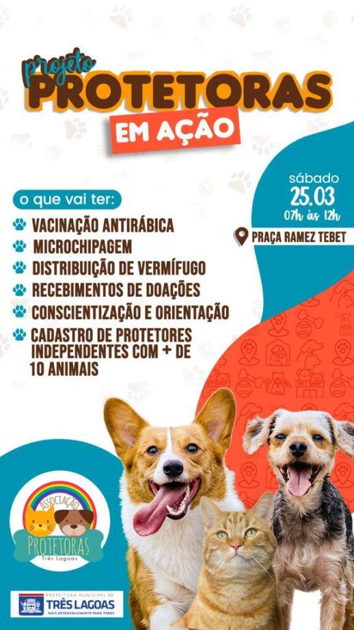 Prefeitura e Protetoras TL promovem ação gratuita para pets neste sábado, na Praça Ramez Tebet Prefeitura e Protetoras TL promovem ação gratuita para pets neste sábado, na Praça Ramez Tebet