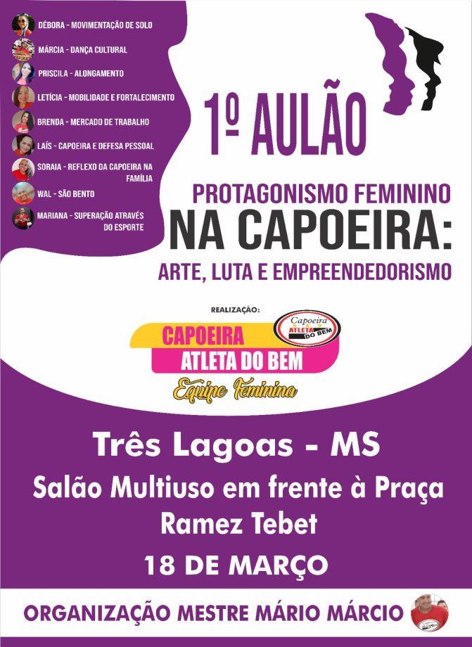 Com apoio da Diretoria de Cultura, Grupo Atleta do Bem realizará Aulão de Capoeira no próximo sábado