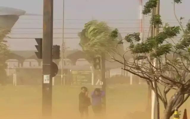 Máximo de ventos em MS atingiu 71 km por hora Máximo de ventos em MS atingiu 71 km por hora