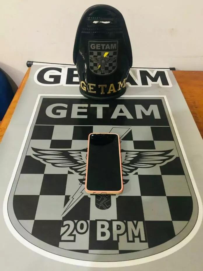Celular furtado em abril é encontrado com menor pela GETAM no Guanabara Celular furtado em abril é encontrado com menor pela GETAM no Guanabara