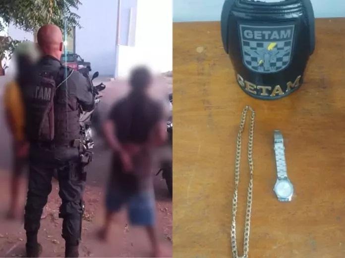 Veteranos no crime, ladrões são presos depois de furtar residência e usarem cartão de vítima para compras