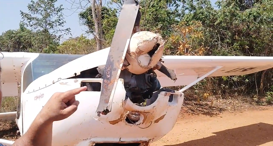Avião de pequeno porte sofre queda após pane em Selvíria