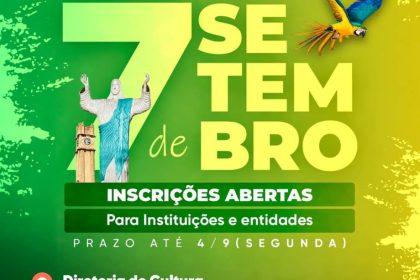Desfile do 7 de Setembro acontecerá no centro de Três Lagoas a partir das 7h30, com 16 entidades e instituições Desfile do 7 de Setembro acontecerá no centro de Três Lagoas a partir das 7h30, com 16 entidades e instituições