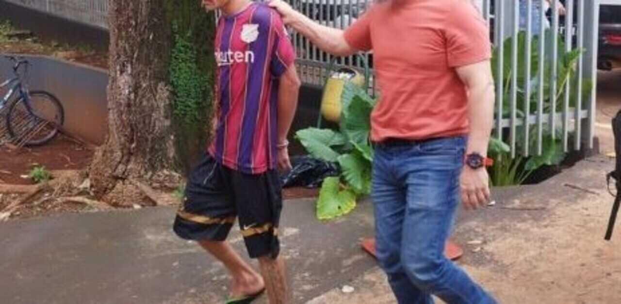 Homem acusado de furtar carnes em mercado é preso em Dourados e parabeniza ação da polícia