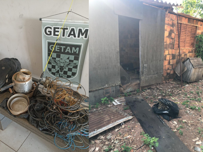 Ladrão é pego no flagra furtando casa pela GETAM no Paranapungá