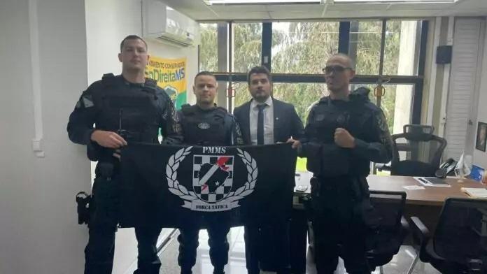 Militares da Força Tática recebem moção de congratulação na ALEMS