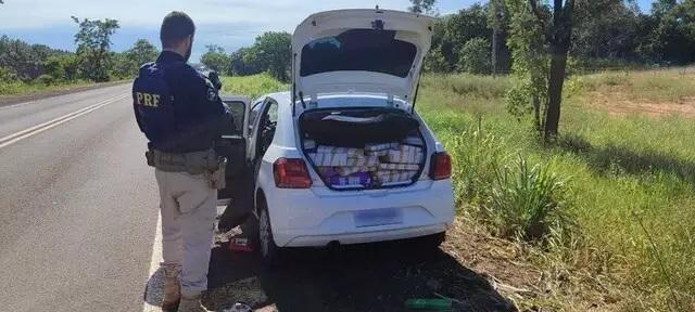 Paraguaio é preso com carro “dublê” carregado com 666 kg de maconha que seria entregue em Três Lagoas Paraguaio é preso com carro “dublê” carregado com 666 kg de maconha que seria entregue em Três Lagoas