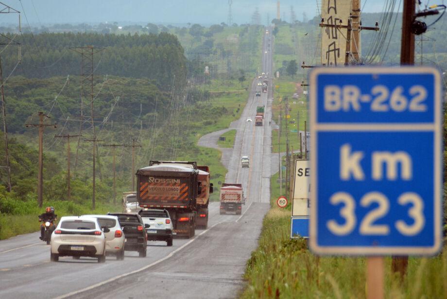 Governo estuda duplicar trecho da BR-262 entre Campo Grande e Ribas