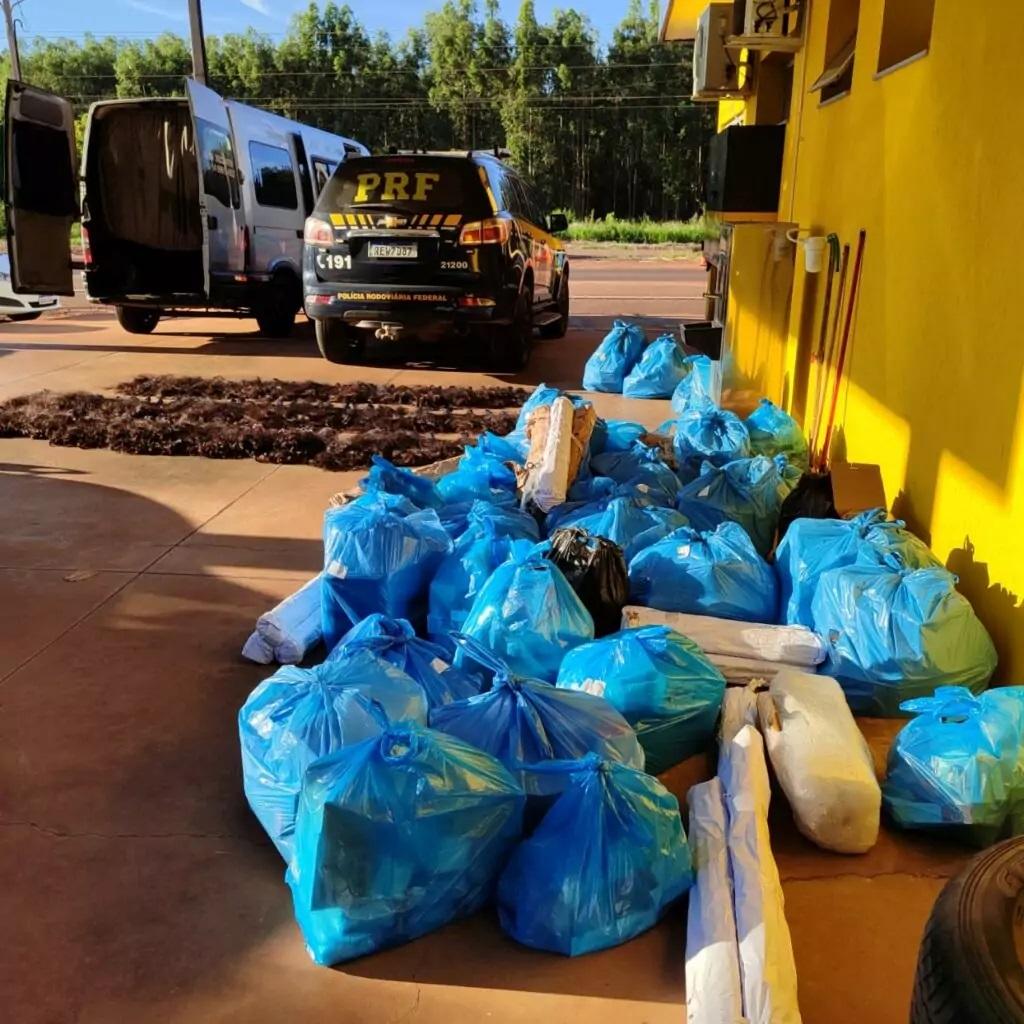 Homem é preso pela PRF transportando 62kg de cabelo humano na BR 158