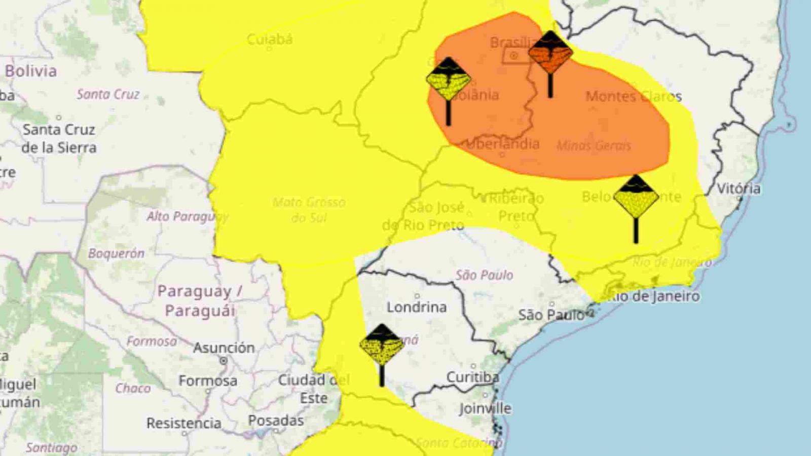 Inmet alerta para risco de chuvas intensas e tempestade em Mato Grosso do Sul Inmet alerta para risco de chuvas intensas e tempestade em Mato Grosso do Sul