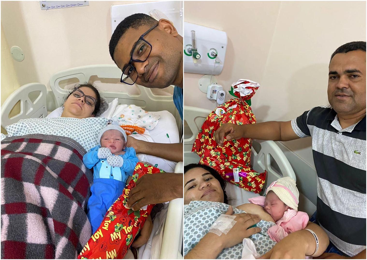 Maria e David os primeiros nascidos em 2024 em Três Lagoas