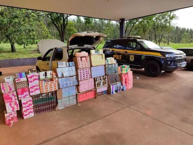 Motorista é parado na BR-158 e preso com 5,3 mil cigarros eletrônicos em carro