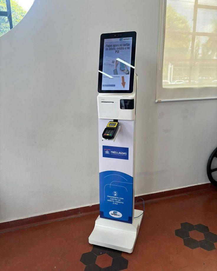 Prefeitura de Três Lagoas facilita pagamento de tributos com totem digital que aceita cartão Prefeitura de Três Lagoas facilita pagamento de tributos com totem digital que aceita cartão