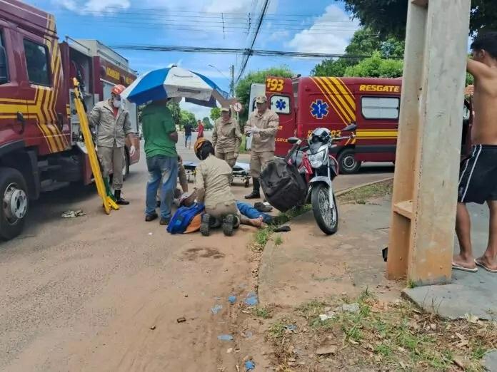 Colisão entre motoentregador e picape é registrado neste sábado no Interlagos 