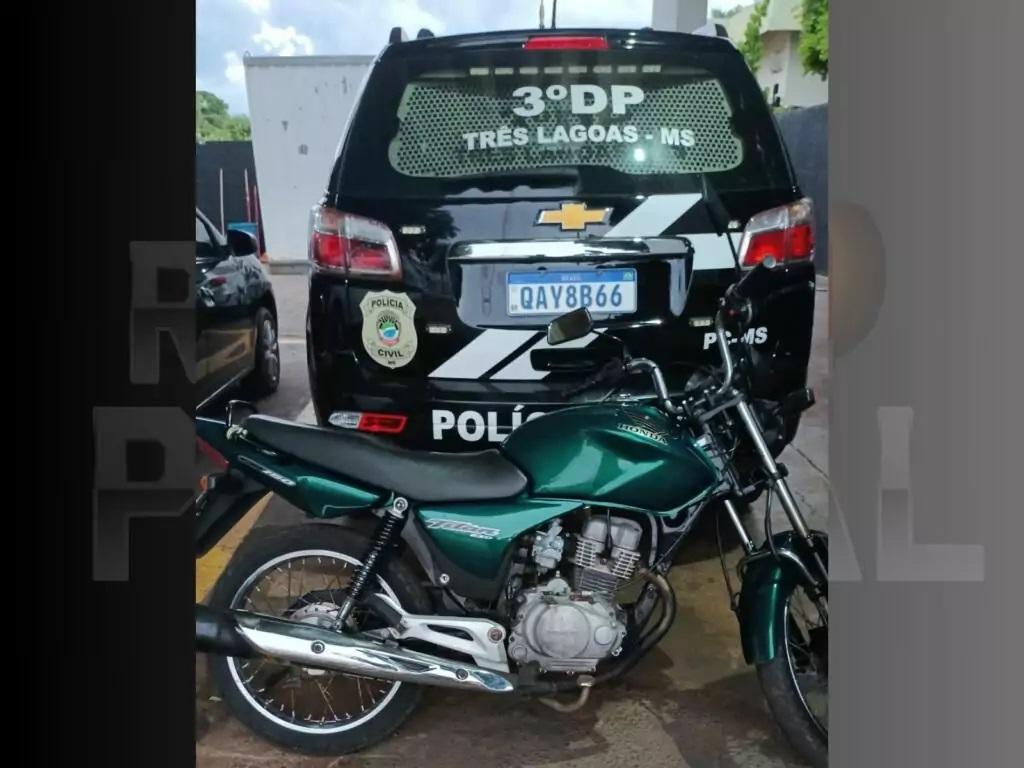 Moto furtada por mãe e filho na Vila Haro é recuperada pela 3°DP