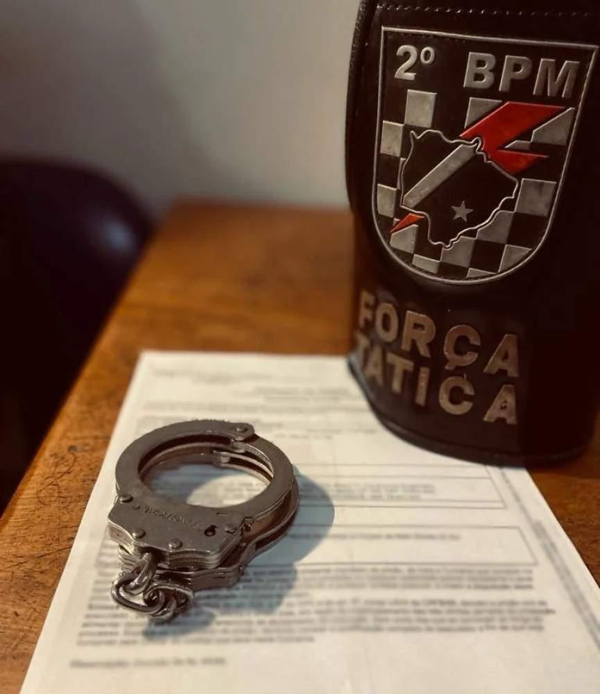 2° BPM cumpre mandado de prisão no Jardim das Oliveiras