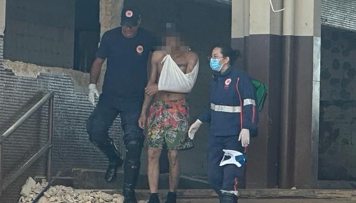 Homem tem clavícula quebrada em briga que envolveu trabalhadores na estação rodoviária 