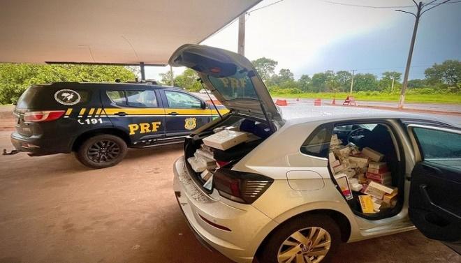 Na BR-262, PRF apreende carga de eletrônicos e outro acessórios