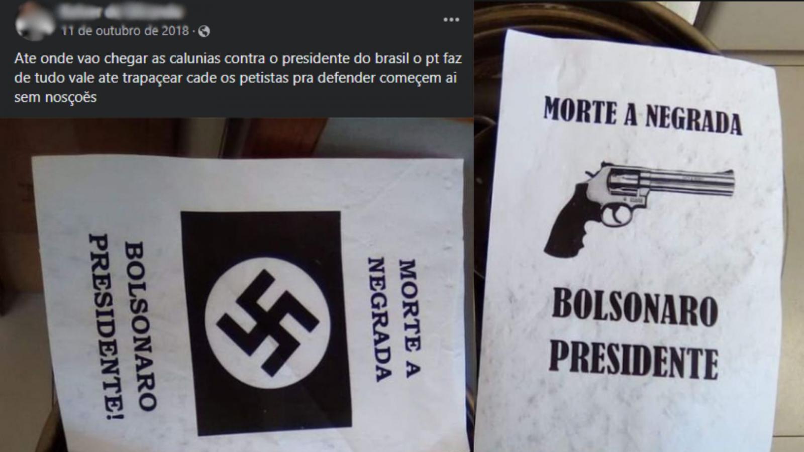 Pai que agrediu criança em escola de Campo Grande tem mensagens racistas com suástica nas redes sociais