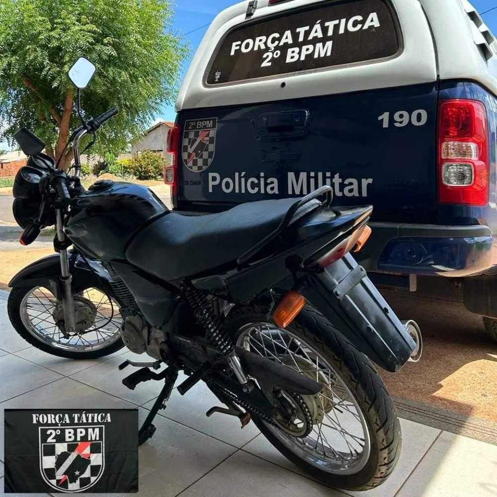 Polícia Militar recupera motocicleta furtada em Três Lagoas Polícia Militar recupera motocicleta furtada em Três Lagoas