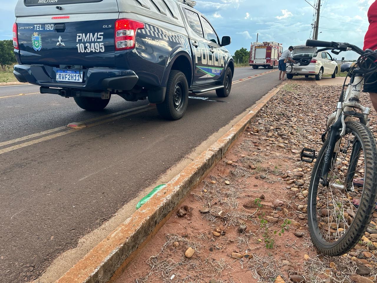 Polícia procura motorista de Ford Ranger que atropelou jovens na frente do aeroporto municipal de Três Lagoas 