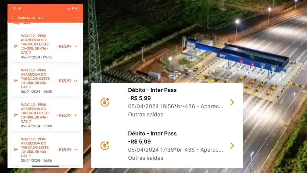 Condutores reclamam de cobrança ‘extra’ em pedágio de rodovia em Aparecida do Taboado 