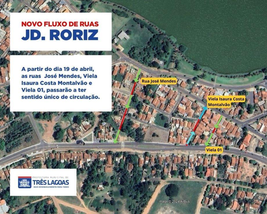 Algumas ruas do Bairro Jardim Roriz passam a ter sentido único a partir desta sexta-feira (19)