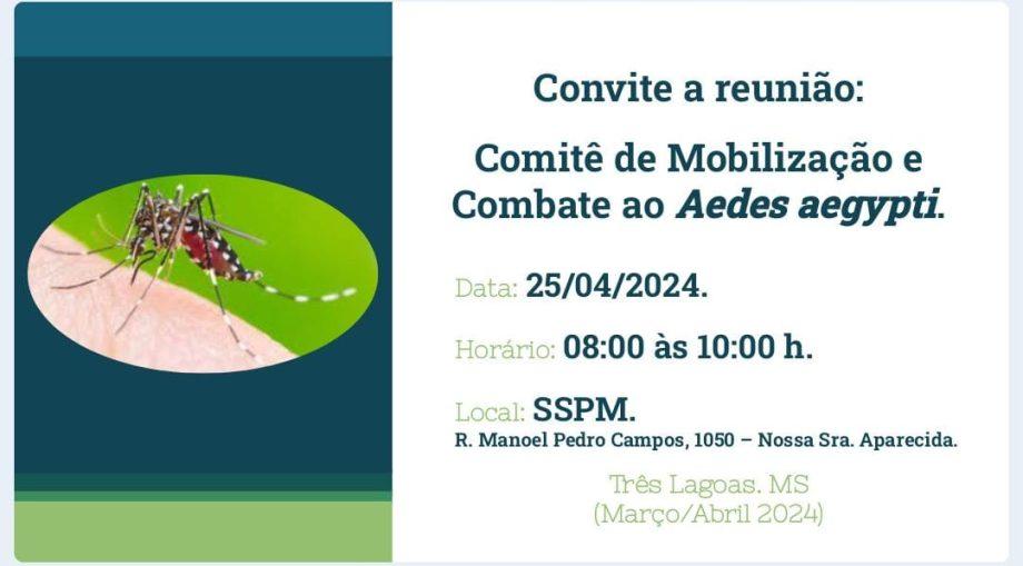 Prefeitura convida população para participar nesta 5º da reunião do Comitê de Combate à Dengue Prefeitura convida população para participar nesta 5º da reunião do Comitê de Combate à Dengue
