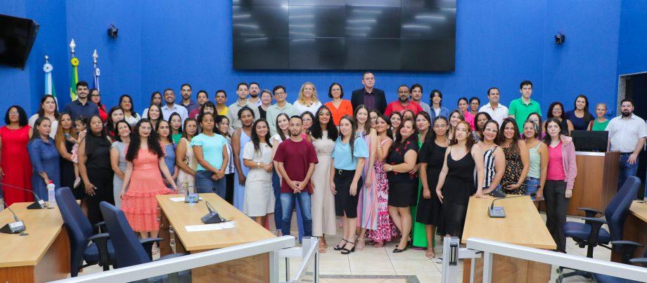 Prefeitura realiza 3ª posse de 2024, os 68 novos servidores vão atuar na SMS, SEMEC, SMAS, SEFIRC e Gabinete Prefeitura realiza 3ª posse de 2024, os 68 novos servidores vão atuar na SMS, SEMEC, SMAS, SEFIRC e Gabinete