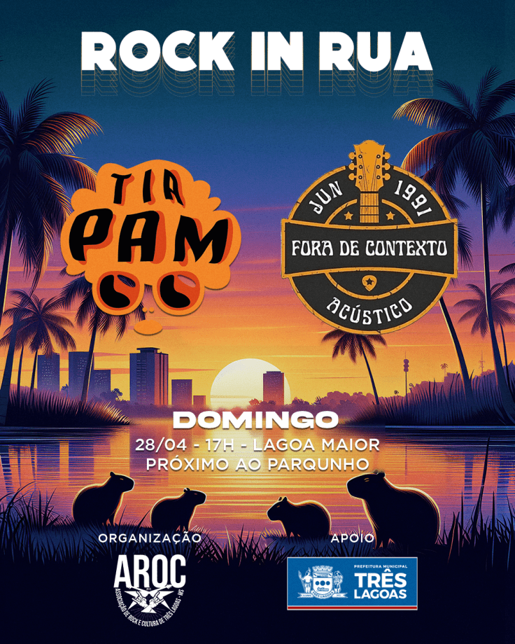 ROCK IN RUA – AROC e SEMEC promovem mais uma edição neste domingo ROCK IN RUA – AROC e SEMEC promovem mais uma edição neste domingo