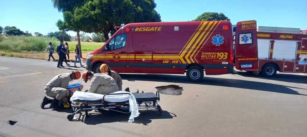 Acidente na avenida Capitão Olinto Mancini deixa motociclista ferido Acidente na avenida Capitão Olinto Mancini deixa motociclista ferido