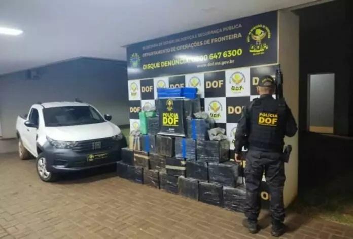 Carga com maconha que seria levada à Três Lagoas é apreendida pelo DOF