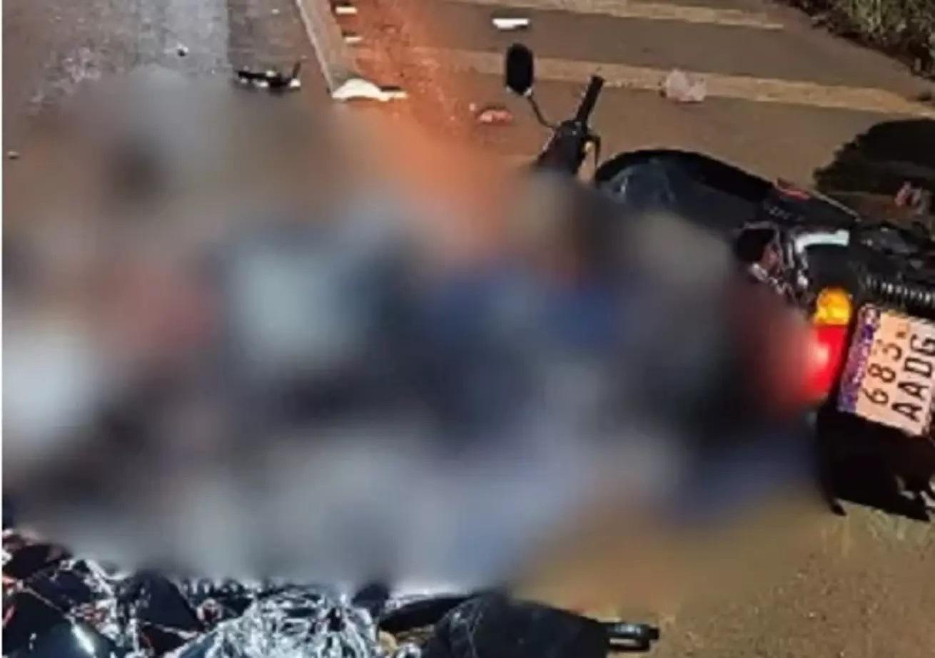 Duas mulheres morrem em acidente entre moto e caminhão em trevo de Ponta Porã