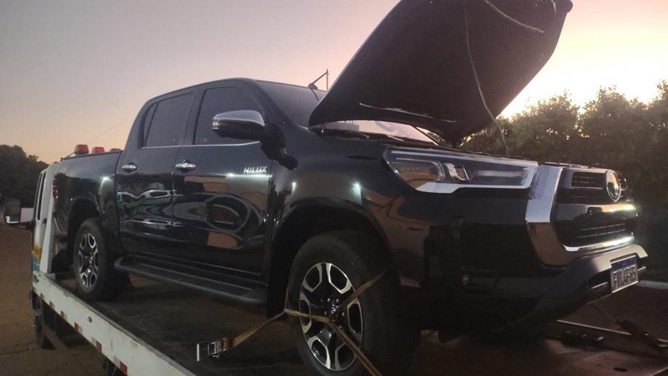 Hilux furtada em Minas Gerais é localizada em Três Lagoas Hilux furtada em Minas Gerais é localizada em Três Lagoas