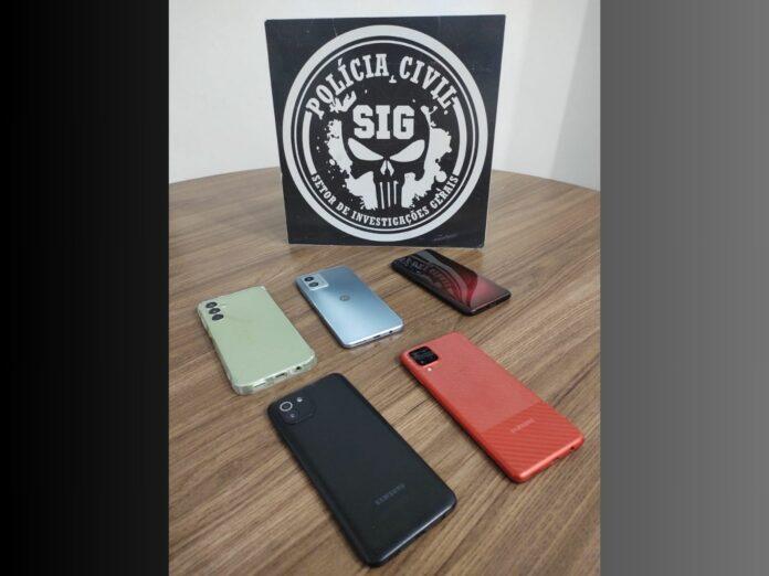 Operação da Polícia Civil recupera celulares furtados e identifica receptadores em Três Lagoas