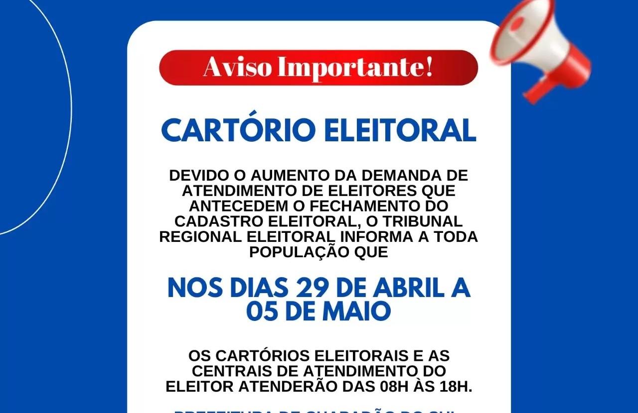Prazo para emitir e regularizar título de eleitor termina nesta quarta-feira Prazo para emitir e regularizar título de eleitor termina nesta quarta-feira