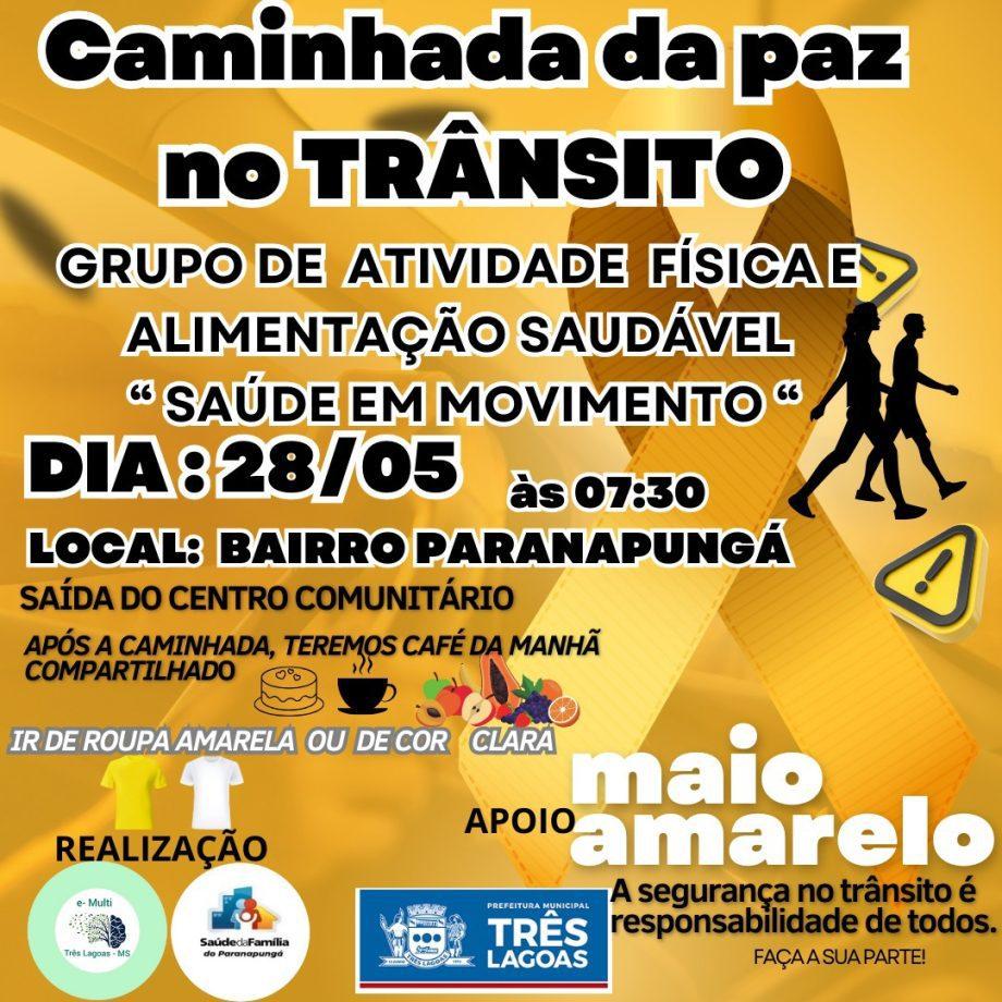 Prefeitura de Três Lagoas promove corrida em alusão ao “Maio Amarelo” Prefeitura de Três Lagoas promove corrida em alusão ao “Maio Amarelo”