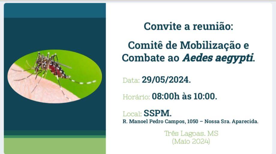 SMS convida população para participar nesta quarta-feira (29) da reunião do Comitê de Combate à Dengue SMS convida população para participar nesta quarta-feira (29) da reunião do Comitê de Combate à Dengue