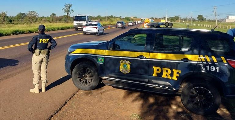 PRF registra redução nos acidentes nas estradas de MS durante feriado