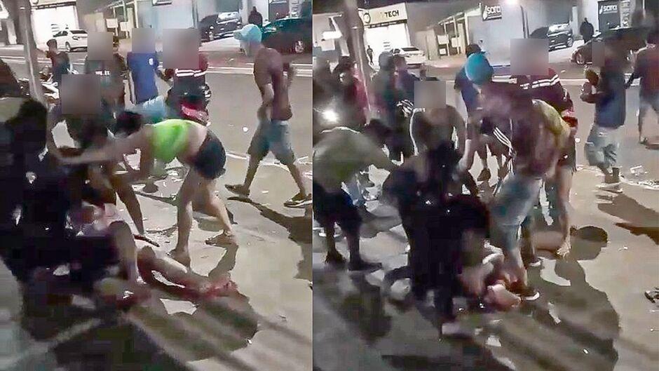 Puxão de cabelo e tapa na cara: mulher é surrada por 3 em conveniência da capital